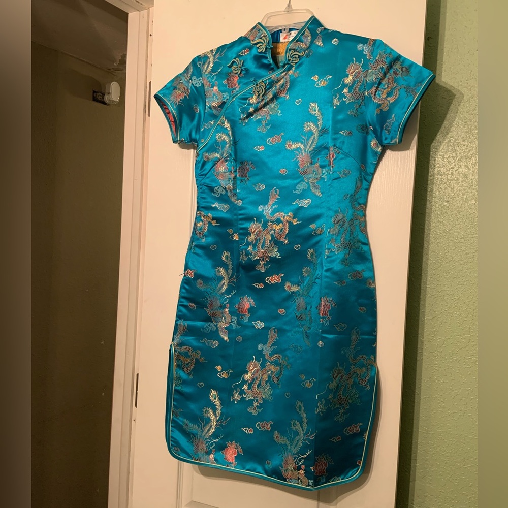 Silky Asian style dress